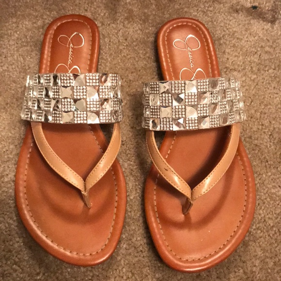 jessica simpson rhinestone sandals
